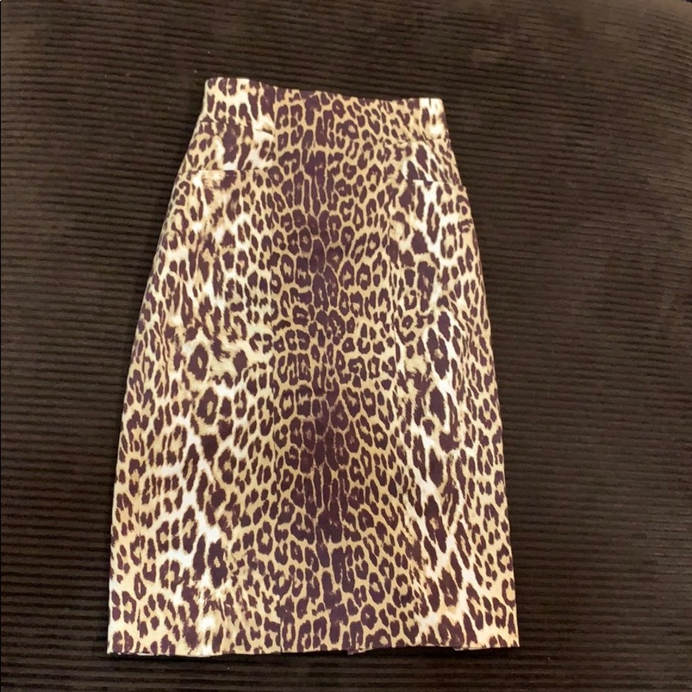 Animal print skirt